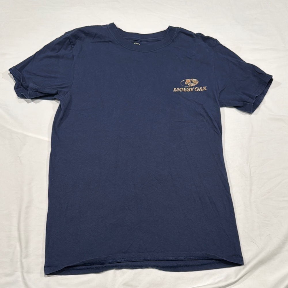 Mossy Oak Blue Short Sleeve Tee Classic Design